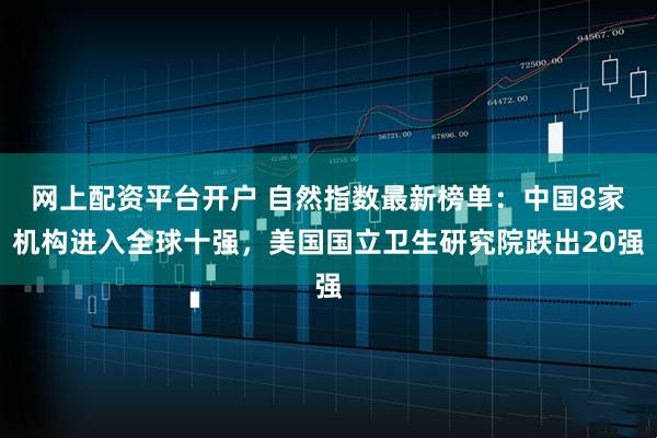 网上配资平台开户 自然指数最新榜单：中国8家机构进入全球十强，美国国立卫生研究院跌出20强