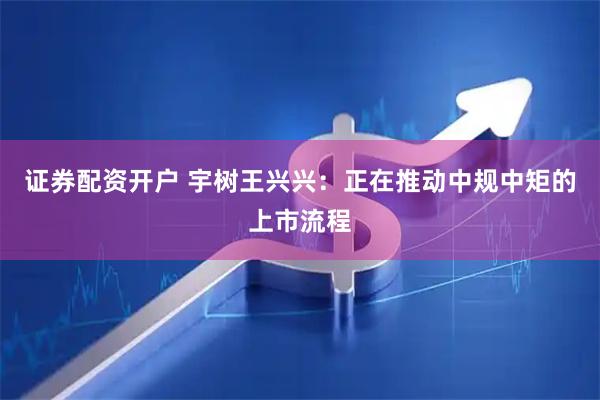 证券配资开户 宇树王兴兴：正在推动中规中矩的上市流程