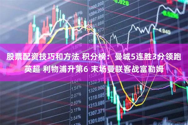 股票配资技巧和方法 积分榜：曼城5连胜3分领跑英超 利物浦升第6 末场曼联客战富勒姆